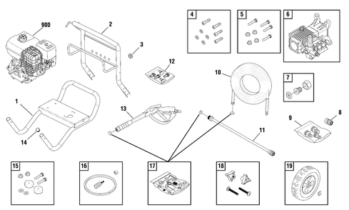 Part Location Diagram of 706602 Briggs and Stratton Kit-tag warning